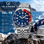 Islander ISL-19 Automatic Dive Watch – Pepsi Bezel