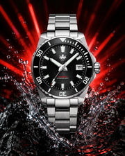PHOIBOS LEVIATHAN 200M Automatic Diver Watch PY054C Black