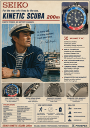 Seiko Kinetic Scuba 200M Pepsi Diver Reference: SKA369P1 / 5M63-0D80