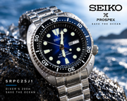 Seiko Prospex SRPC25J1 “Save the Ocean” Turtle Automatic Diver 200M – Made in Japan