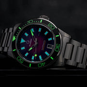 Islander Bayport ISL-310 – Maroon Wave Dial – 200M Automatic Dive Watch