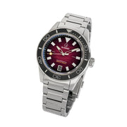 Islander Bayport ISL-310 – Maroon Wave Dial – 200M Automatic Dive Watch