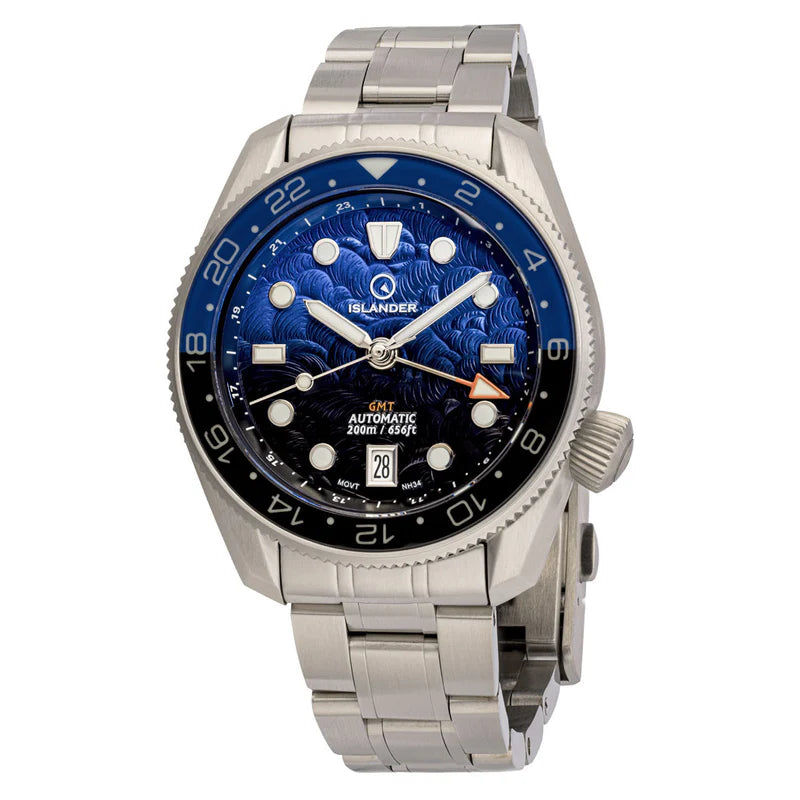 Islander JFK Automatic GMT Watch with Batman Dial