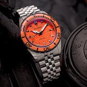 Islander Saltaire 38mm Solar Dive Watch – Orange Dial – ISL-358 – Brand New