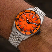 Islander Saltaire 38mm Solar Dive Watch – Orange Dial – ISL-358 – Brand New