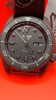 Seiko 5 Sports “Stealth Black” Automatic Diver Style