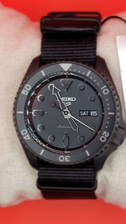 Seiko 5 Sports “Stealth Black” Automatic Diver Style