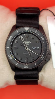 Seiko 5 Sports “Stealth Black” Automatic Diver Style
