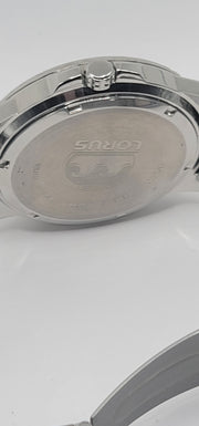 Lorus 42mm Quartz – Dark Blue Sunray Dial | Stainless Steel Bracelet | Day-Date