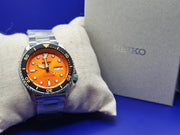 SEIKO 5 SPORTS SRPD59K1 AUTOMATIC Orange Dial Diver Style “Orange Is The New Adventure.”