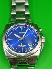 Seiko Kinetic “S” Ref. 5M63-0A30  Blue Sunburst Dial – Early 2000s Japanese Kinetic Classic