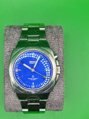 Seiko Kinetic “S” Ref. 5M63-0A30  Blue Sunburst Dial – Early 2000s Japanese Kinetic Classic